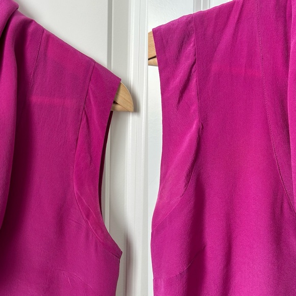 Anthropologie Fei Silk Buttondown Cowlneck - Sz US 4 - Picture 9 of 15